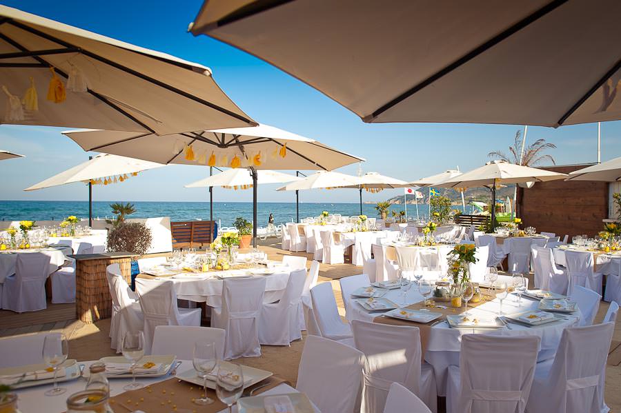 mariage sur la plage à Ramatuelle - Aqua Club