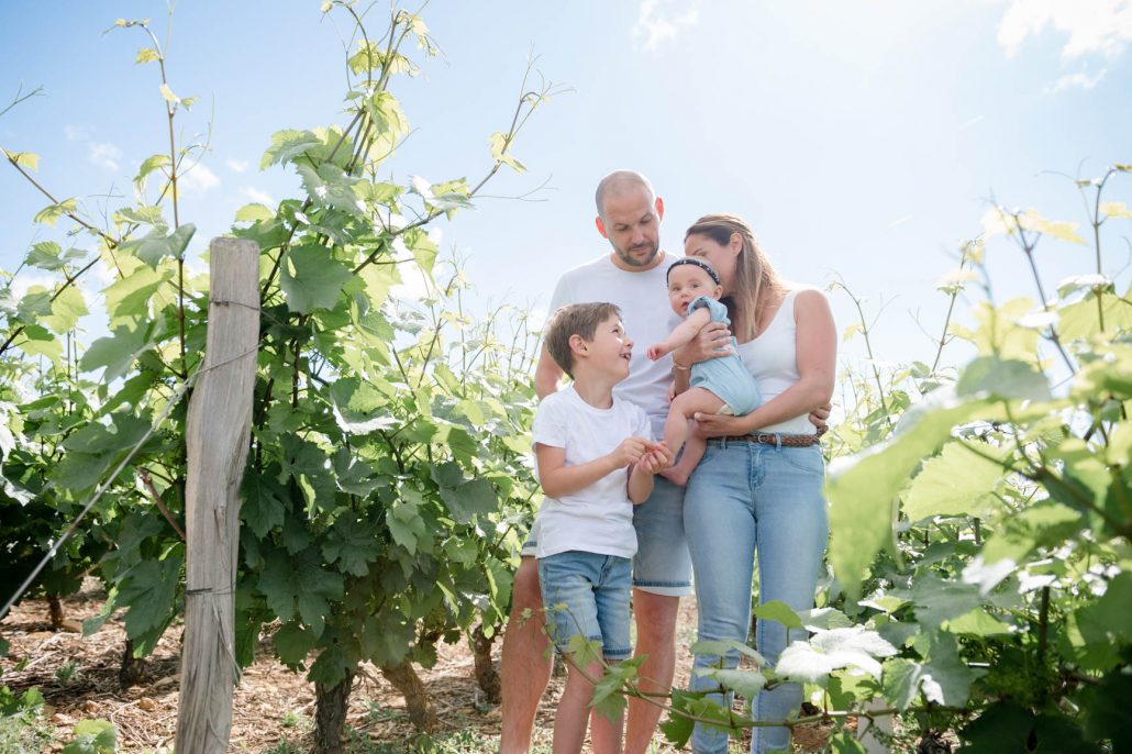 Séance photo famille dans le Beaujolais