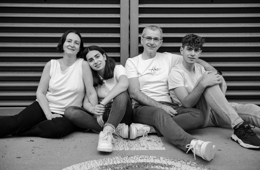 Séance photo avec des ados